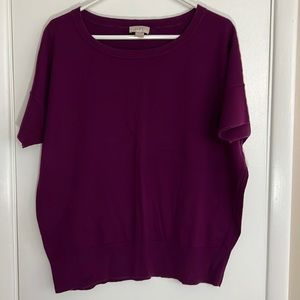 LOFT short sleeve sweater, size L